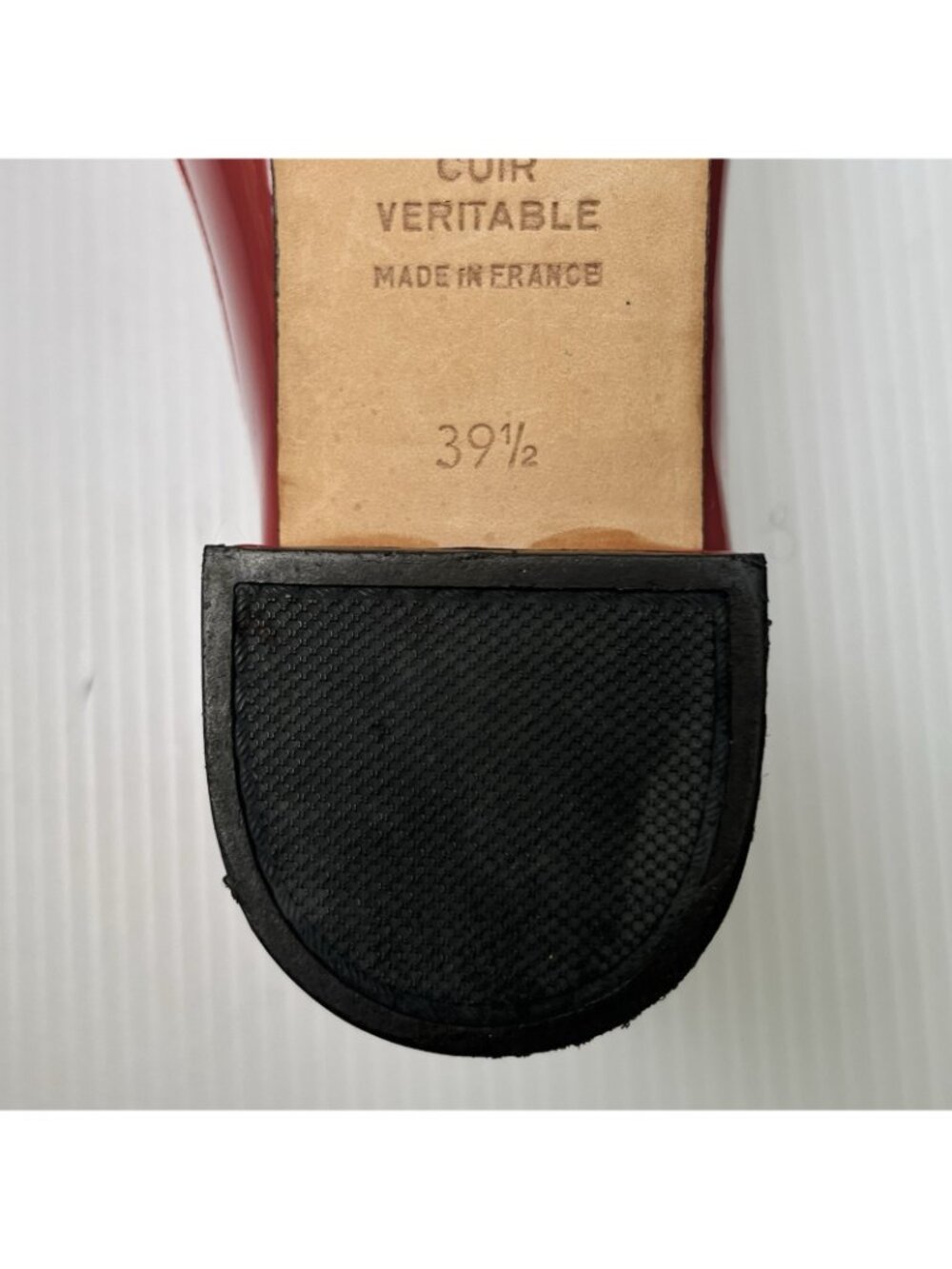 Repetto Red Leather Ballet Flats - Picture 4 of 5